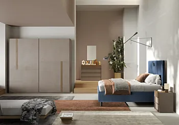 offerta camera con letto blu