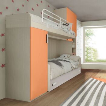letto a castello arancio
