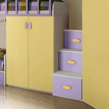 letto 3 posti lilla