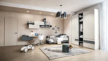 cameretta blu reale