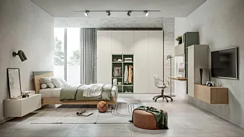 cameretta ragazzi legno