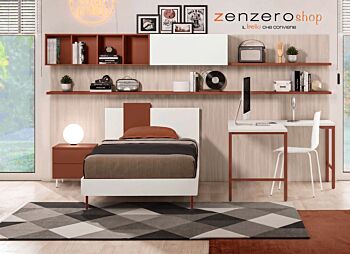 letto bianco e paprika