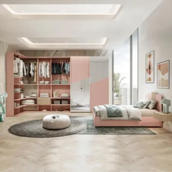 cabina a giorno rosa
