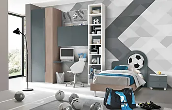 cameretta ragazzi blu reale