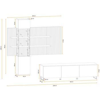 parete attrezzata in sconto 