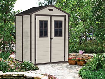 Casetta da esterno Beige, con finestre, Magnolia