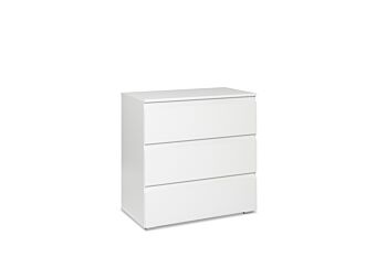 Conveniente cassettiera a 3 cassetti finitura Bianco opaco 