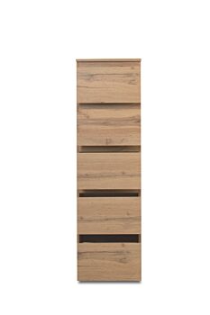Settimino salvaspazio a 5 cassetti finitura Rovere