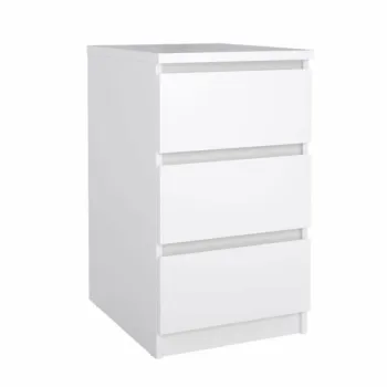 cassettiera bianca lucido