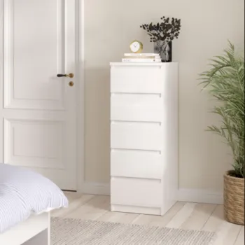 cassettiera bianco lucido 