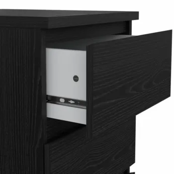 cassettiera nera frassinato