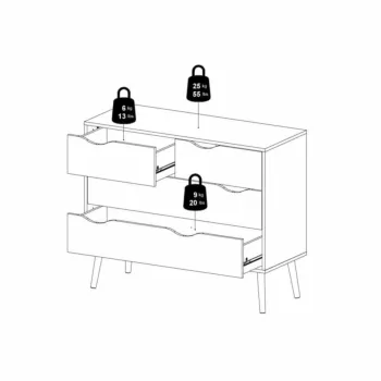 cassettiera nera