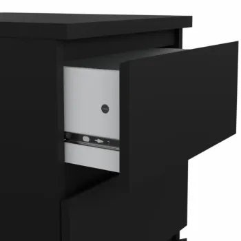 cassettiera nero opaco