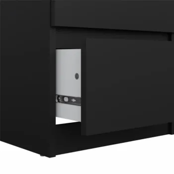 cassettiera nera spaziosa
