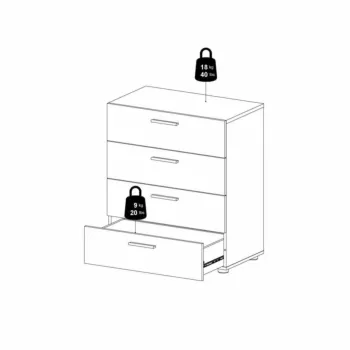 cassettiera nera 