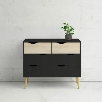 cassettiera nera
