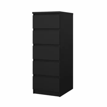 cassettiera nera spaziosa