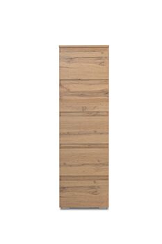 Settimino salvaspazio a 5 cassetti finitura Rovere