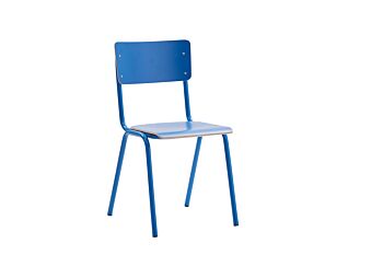 Sedia con fusto blu con seduta e schienale Blu