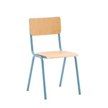 Sedia con fusto azzurro 