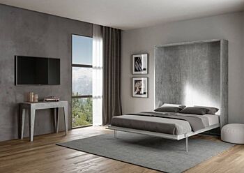 Letto Slide matrimoniale 160 x 190, finitura Cemento