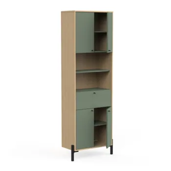 colonna stretta verde bagno