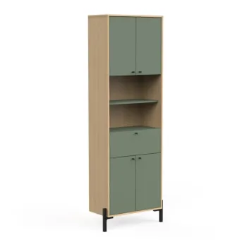 colonna stretta verde bagno