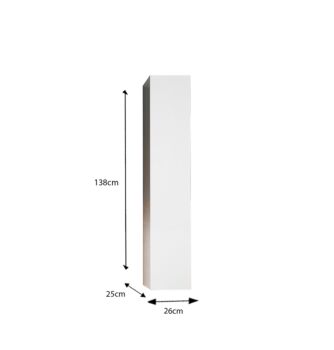 mobile bianco lucido bagno sospeso