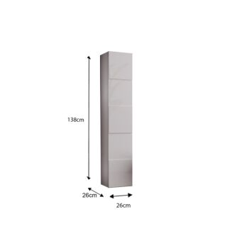 mobile a terra bianco per bagno