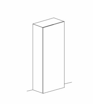 Colonna larga L.55 cm a terra, disponibile in diverse finiture, 100% Made in Italy 