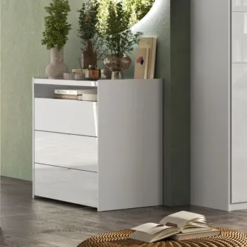 comò bianco con vano
