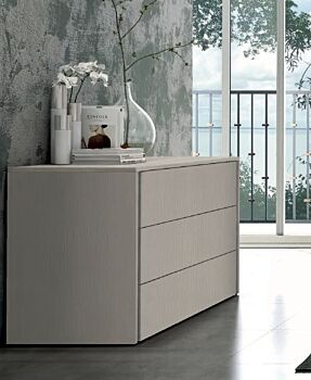 Offerta comò moderno 3 cassetti in finitura Rovere dorian