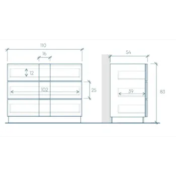 Cameretta Ardesia con letto una piazza e mezza, collezione Mondo Zenzero Shop