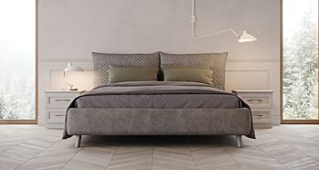 Coppia di comodini, finitura Rovere chiaro 