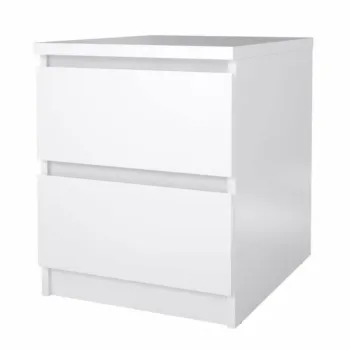 comodino bianco lucido 