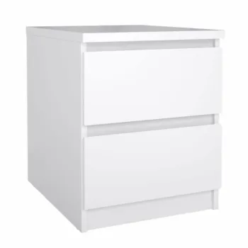 comodino bianco lucido 