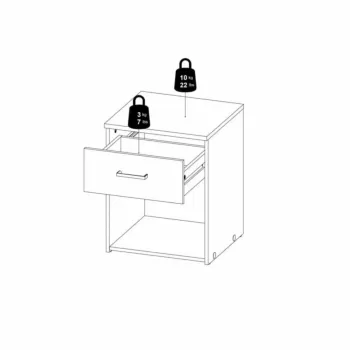 comodino vano a giorno 