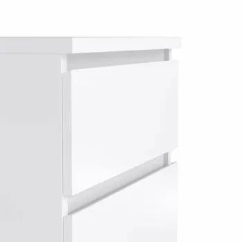 comodino bianco lucido 