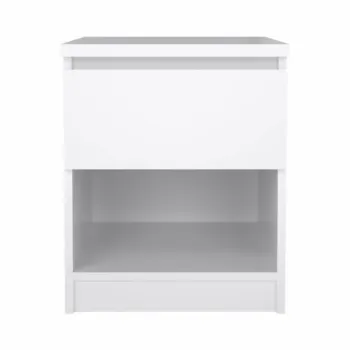 comodino bianco lucido