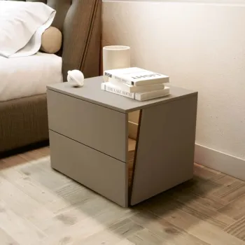 comodino fango con specchio