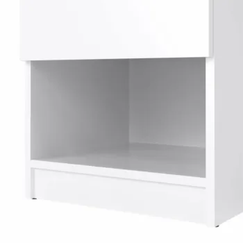 comodino bianco lucido