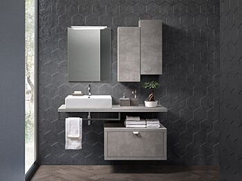 Mobile bagno moderno con piano e un cassetto, Niagara 6