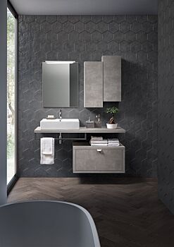 Mobile bagno moderno con piano e un cassetto, Niagara 6