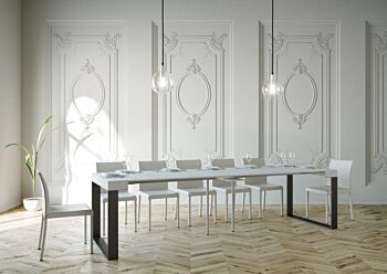 Consolle Bianco frassino moderna, Made in Italy
