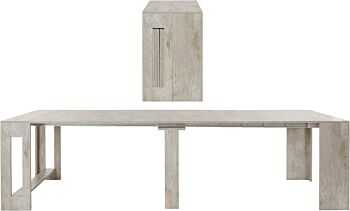 Consolle cemento allungabile, L.300 cm