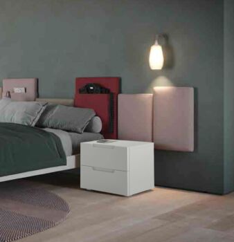Comodini moderni Collezione Orizzonte, finitura Tele