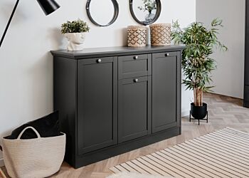 Credenza  3 ante 1 cassetto in finitura Grigio antracite