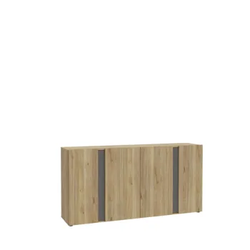 madia 4 ripiani rovere