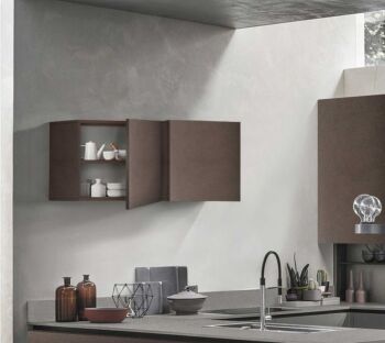 pensile cubo per cucina bronzo