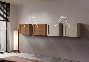 Cubo sospeso con frontale con telaio, disponibile in diverse finiture